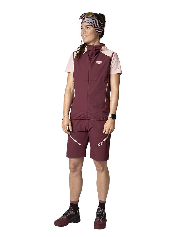 DYNAFIT Kamizelka funkcyjna "Transalper" w kolorze bordowo-jasnoróżowym rozmiar: L