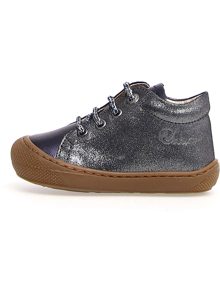 Naturino Skórzane buty "Cocoon" w kolorze granatowym do nauki chodzenia rozmiar: 19