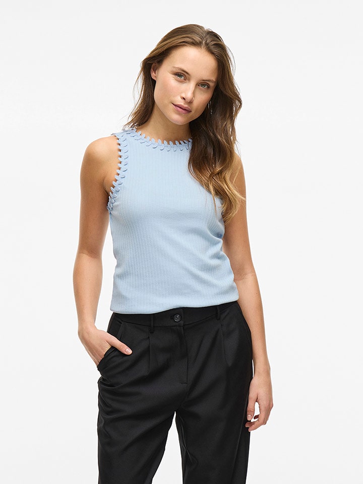 Vila Top w kolorze błękitnym rozmiar: XS