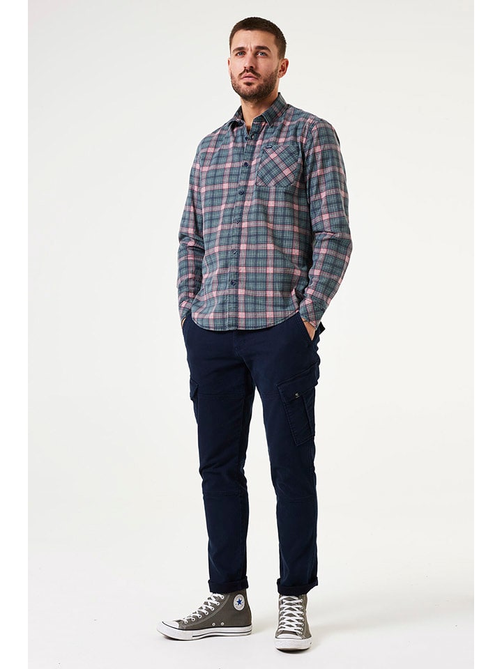 Garcia Koszula w kolorze granatowo-jasnoróżowym rozmiar: XXL