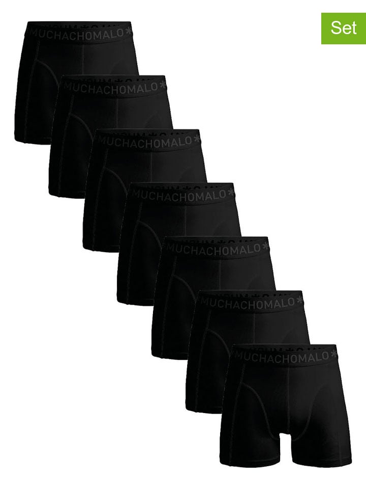 Muchachomalo Bokserki (7 par) w kolorze czarnym rozmiar: XL