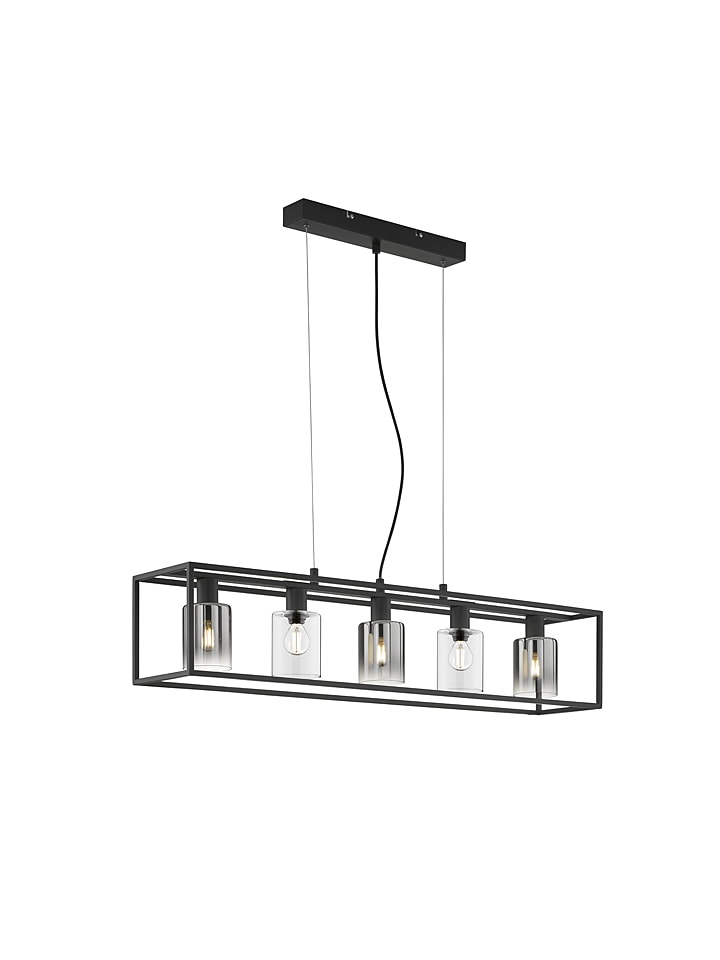FISCHER & HONSEL Lampa wisząca w kolorze czarno-szarym - 59 x 18 cm rozmiar: onesize
