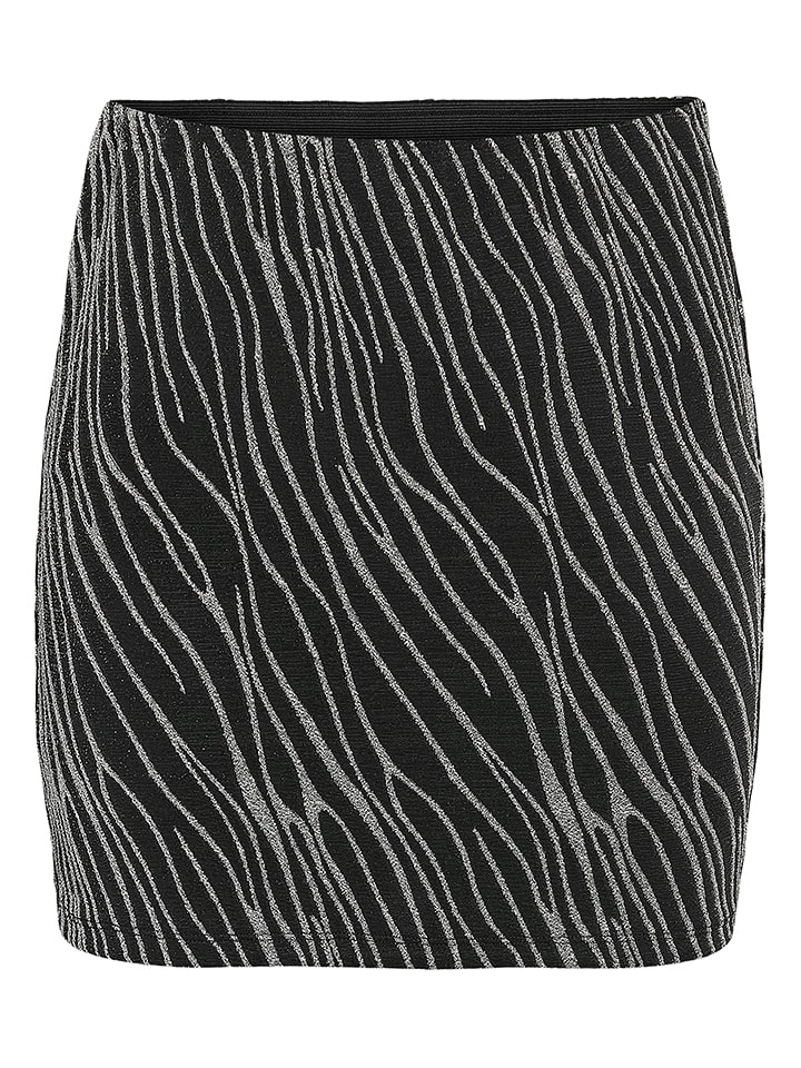 Noisy may Spódnica w kolorze srebrno-czarnym rozmiar: M