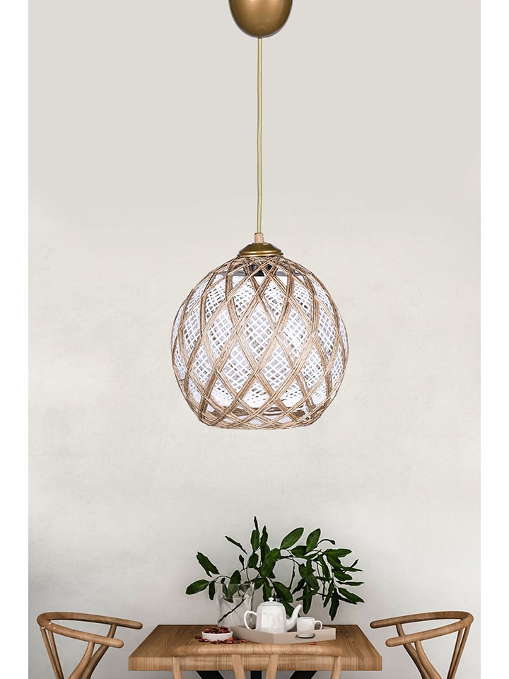 ABERTO DESIGN Lampa wisząca w kolorze złoto-srebrno-białym - Ø 22 cm rozmiar: onesize