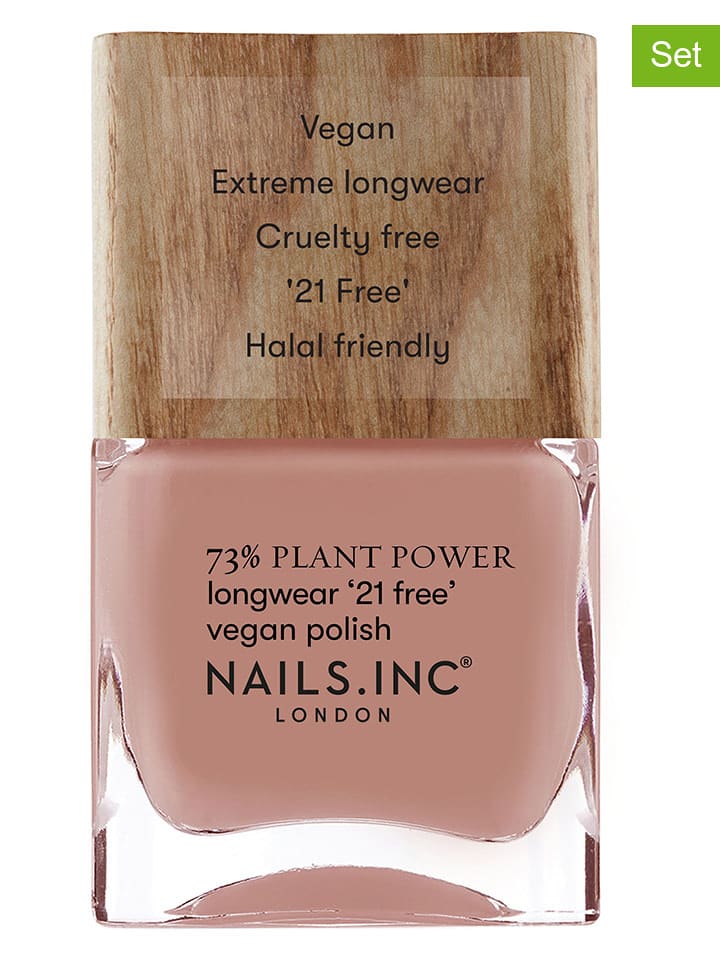 Nails.Inc Lakiery do paznokci (2 szt.) "Plant - Good Energy Efficient" - po 14 ml rozmiar: onesize