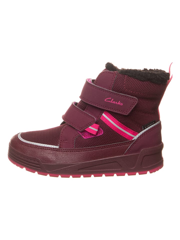 Clarks Botki zimowe "Jumper Jump" w kolorze fioletowym rozmiar: 27,5