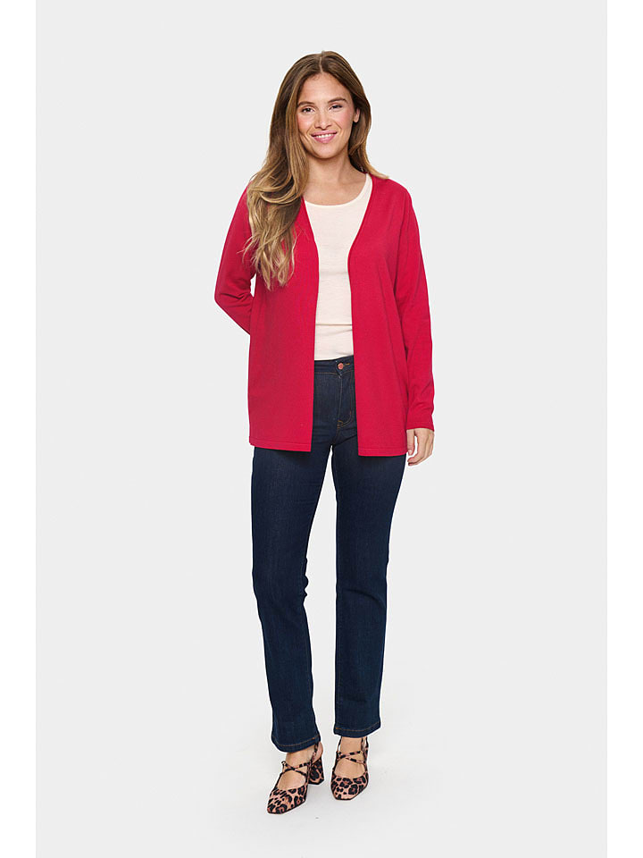 SAINT TROPEZ Kardigan w kolorze różowym rozmiar: XS