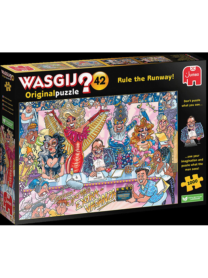 Jumbo 1000-częściowe puzzle "Wasgij Original 42 - glitter and glamor!" - 12+ rozmiar: onesize