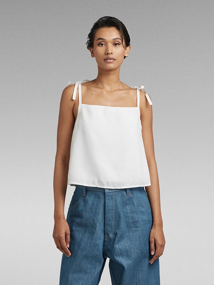 G-Star Top w kolorze białym rozmiar: XL