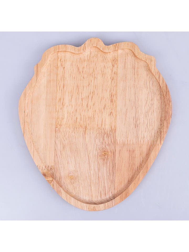 Villa d´Este Deska "Strawberry" w kolorze jasnobrązowym do serwowania - 21,5 x 19,2 cm rozmiar: onesize