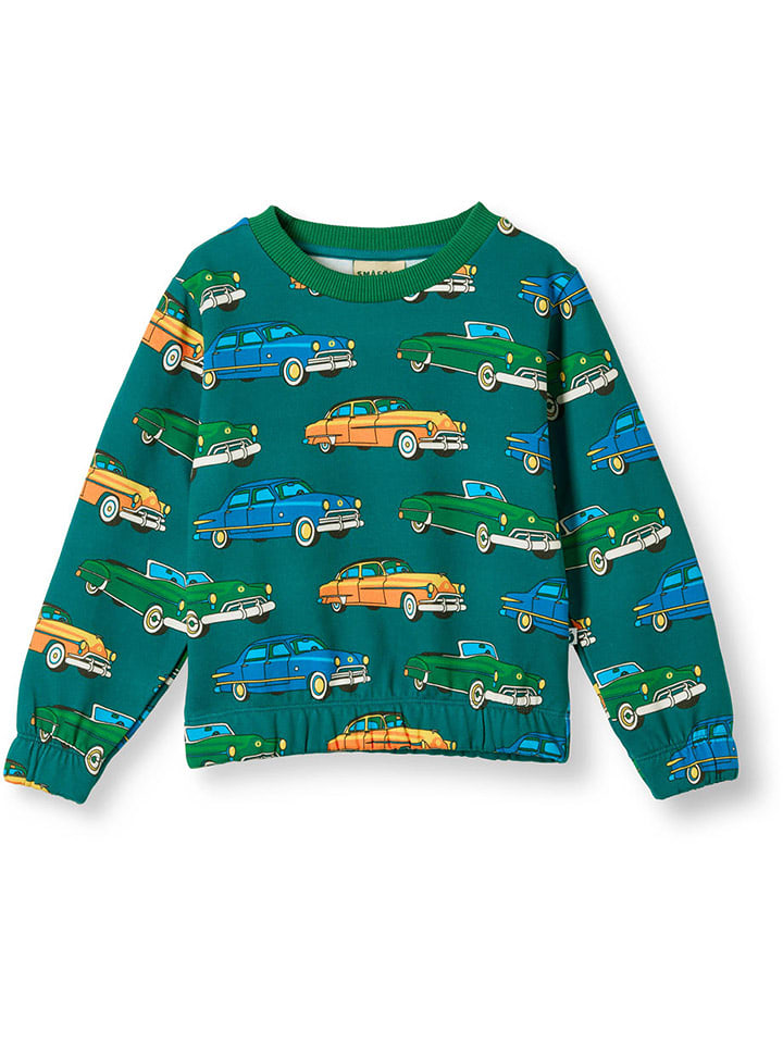 Småfolk Bluza "Yapeen" w kolorze zielonym rozmiar: 92/98