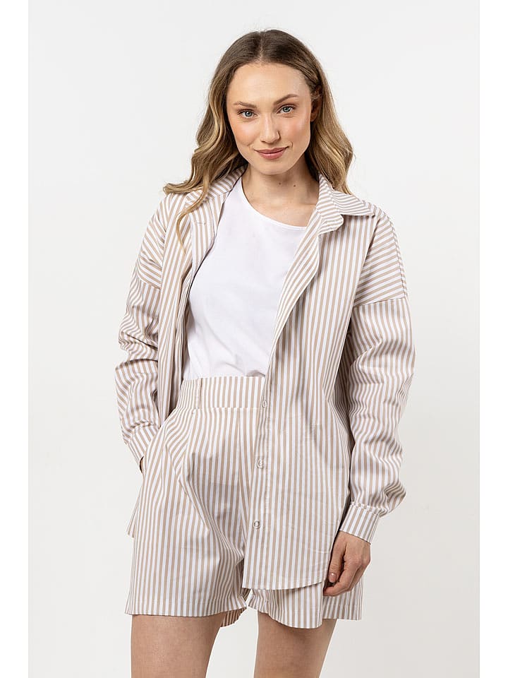 Awama Koszula w kolorze beżowym rozmiar: L/XL