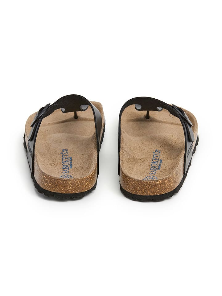 SABOKETS Japonki w kolorze czarnym rozmiar: 42