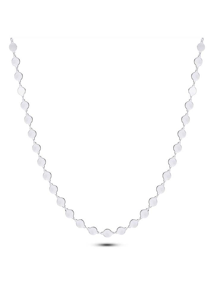 DI GIORGIO Srebrny naszyjnik z elementami ozdobnymi - dł. 40 cm rozmiar: onesize