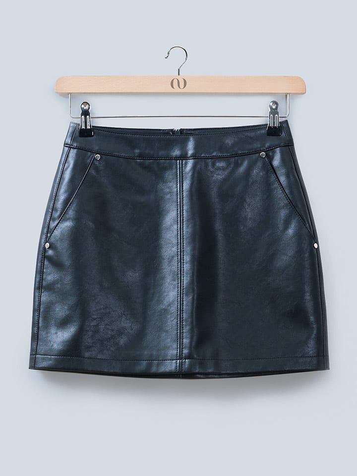 LeGer Spódnica "Ella" w kolorze czarnym ze skóry syntetycznej rozmiar: 34