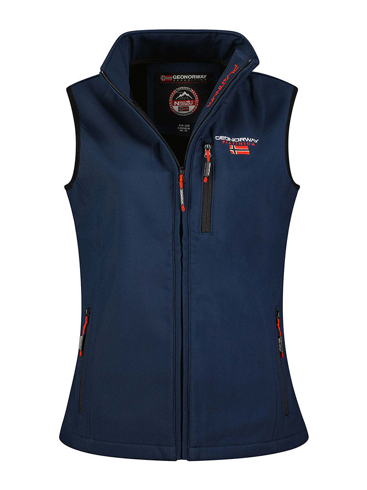 Geographical Norway Kamizelka softshellowa "Vakito" w kolorze granatowym rozmiar: L