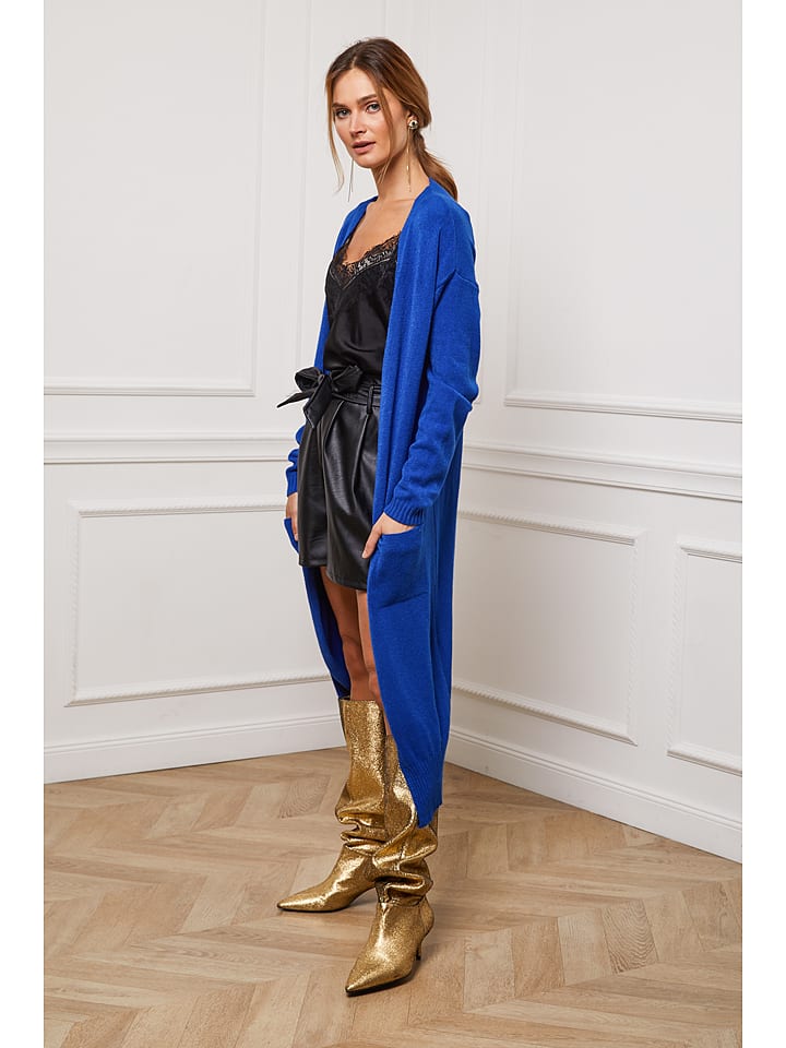 Joséfine Kardigan "Irissa" w kolorze niebieskim rozmiar: S