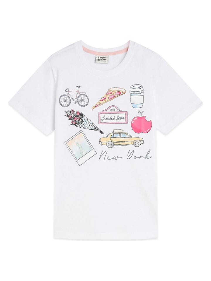 Scotch & Soda Koszulka w kolorze białym rozmiar: 146-158