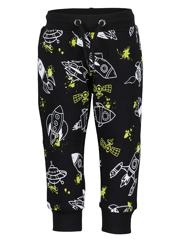 Blue Seven Spodnie dresowe w kolorze czarno-białym rozmiar: 68