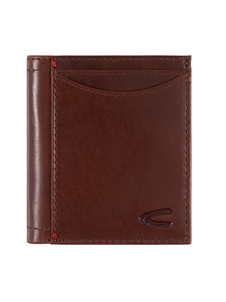 Camel Active Skórzane etui "Salamanca" w kolorze ciemnobrązowym na karty - 9 x 10 x 1 cm rozmiar: onesize
