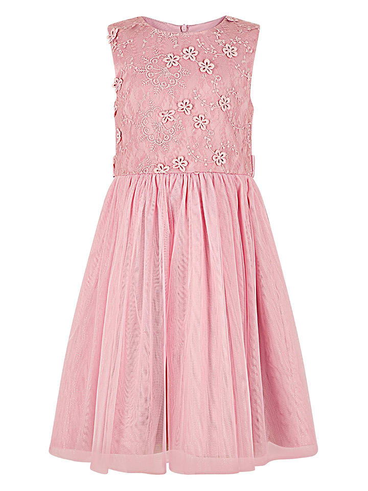 happy girls by Eisend Sukienka w kolorze szaroróżowym rozmiar: 104