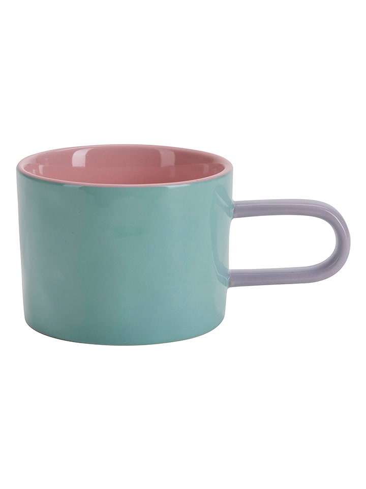 Miss Étoile Filiżanka w kolorze jasnoróżowo-turkusowym do kawy - 13 x 6,5 x 8 cm rozmiar: onesize