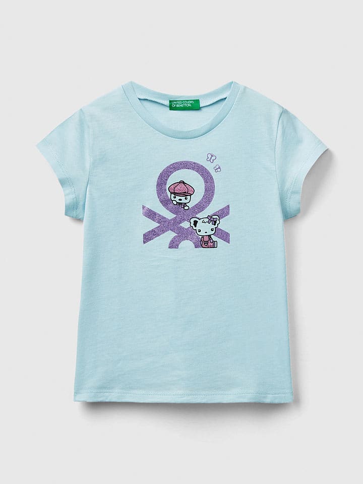 Benetton Koszulka w kolorze błękitnym rozmiar: 90