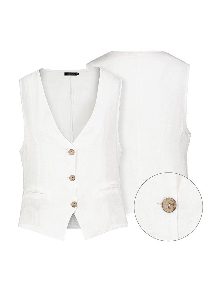 Eight2Nine Kamizelka w kolorze białym rozmiar: L/XL