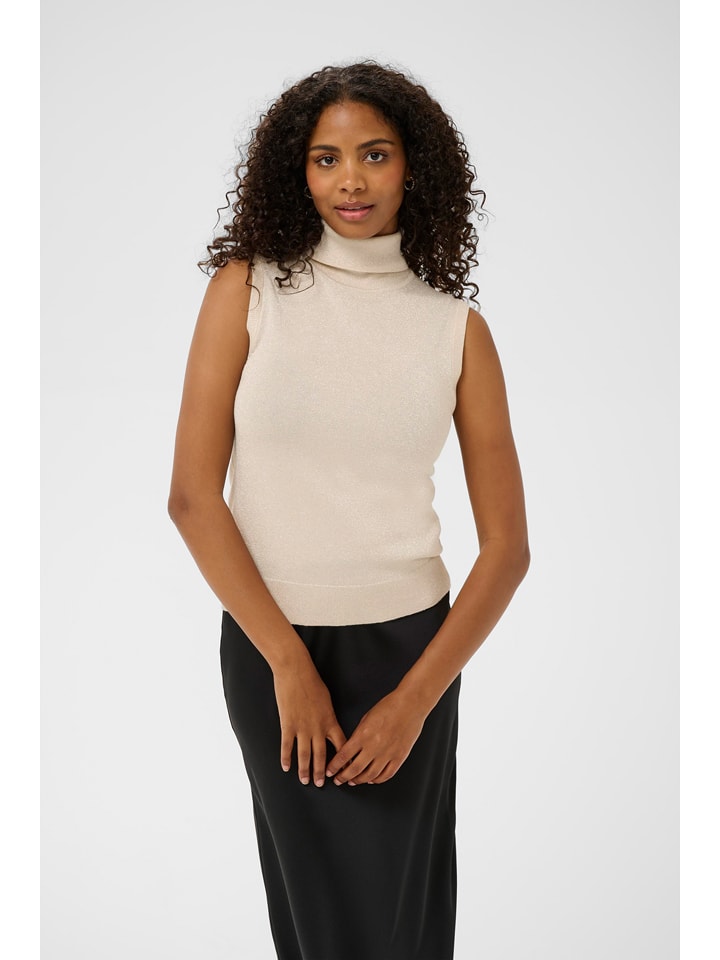 Kaffe Bezrękawnik w kolorze kremowym rozmiar: M