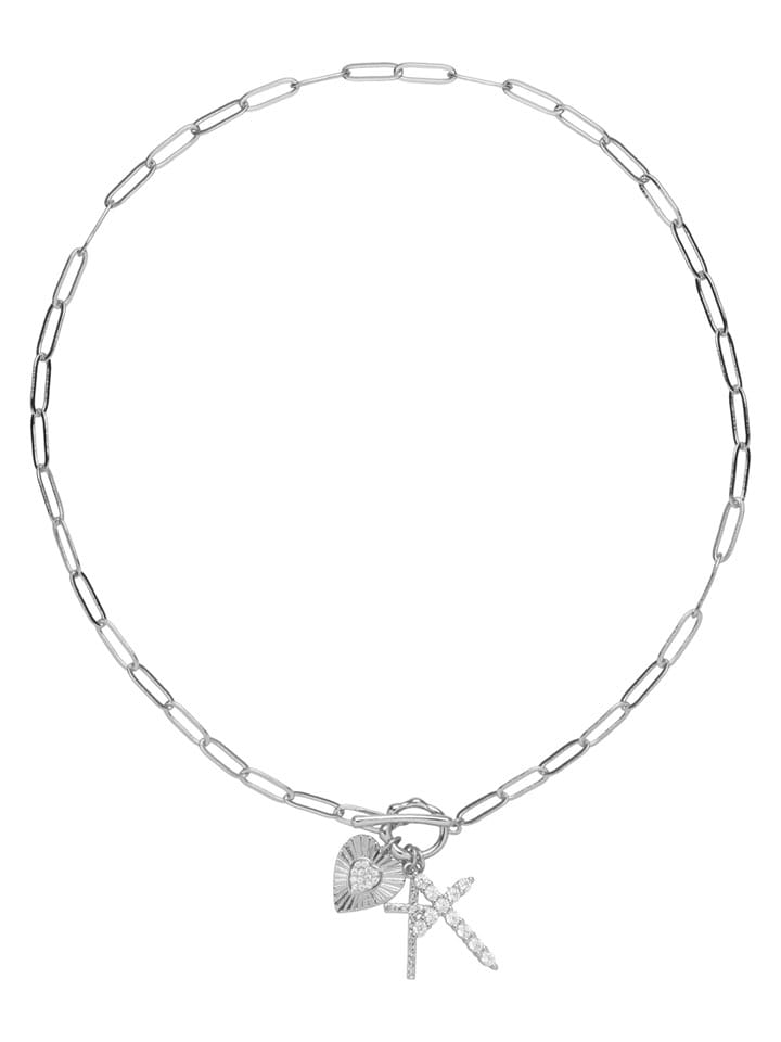 U.S. Polo Assn. Naszyjnik z kamieniami ozdobnymi - dł. 42 cm rozmiar: onesize