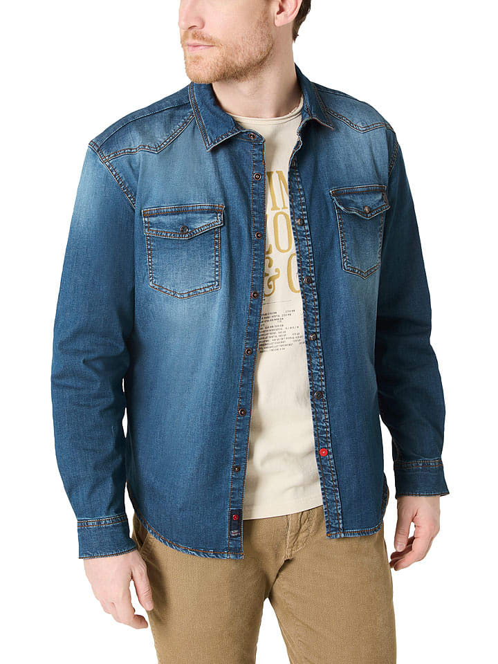 Timezone Koszula dżinsowa - Regular fit - w kolorze niebieskim rozmiar: S