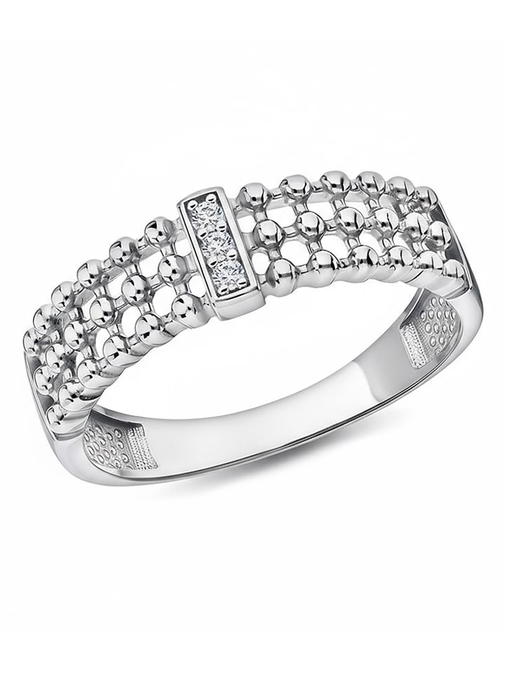 DI GIORGIO Srebrny pierścionek z cyrkoniami rozmiar: 50