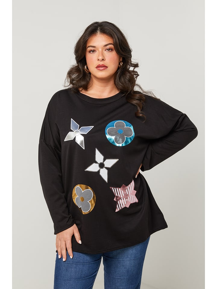 Curvy Lady Sweter w kolorze czarnym rozmiar: 44/46