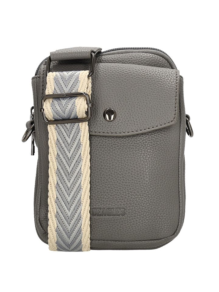 Beagles Torebka "Las Palmas" w kolorze szarym na telefon - 14 x 18 x 7 cm rozmiar: onesize