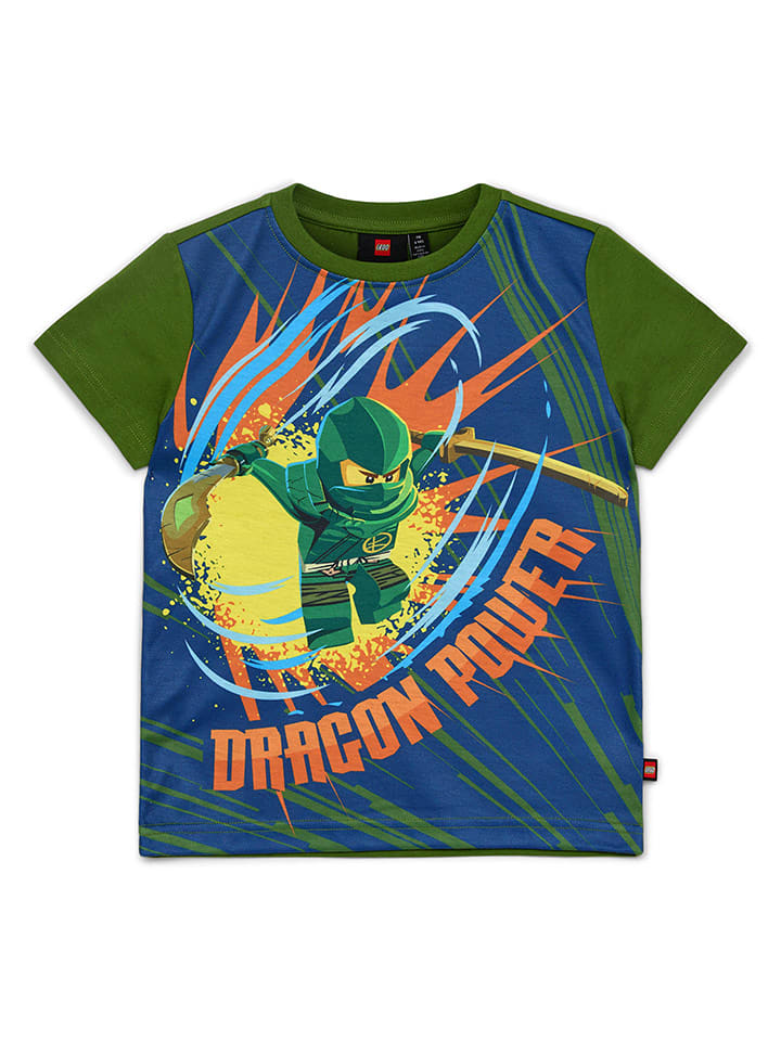 LEGO Koszulka w kolorze zielonym ze wzorem rozmiar: 98