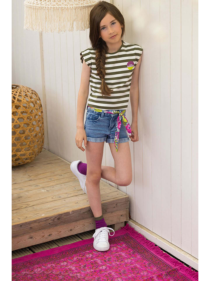 B.Nosy Koszulka w kolorze oliwkowo-kremowym rozmiar: 116