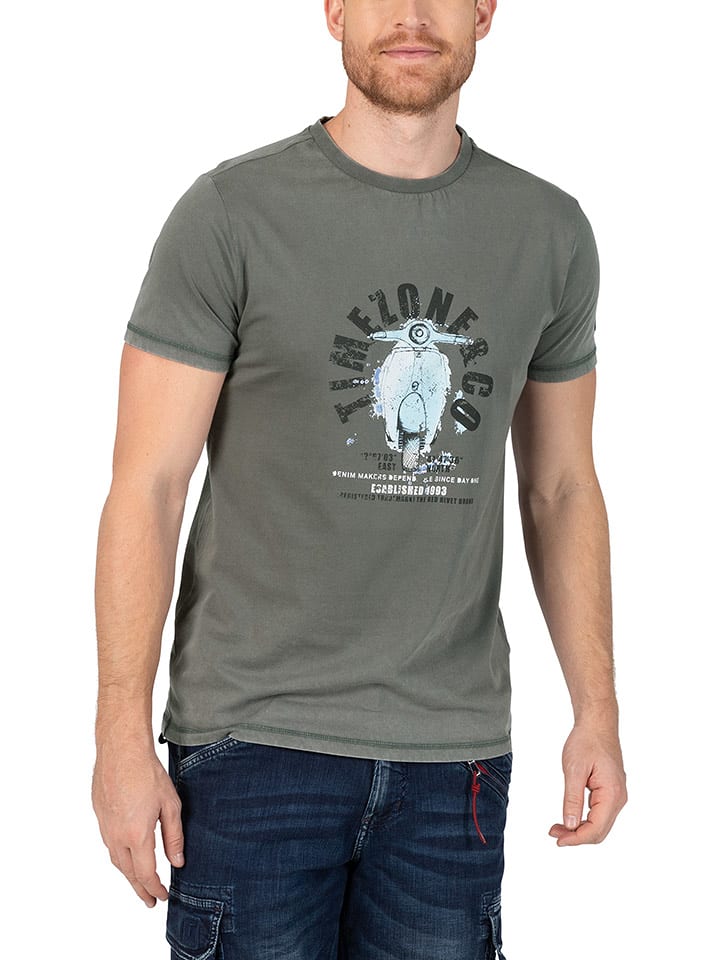 Timezone Koszulka w kolorze khaki rozmiar: XL