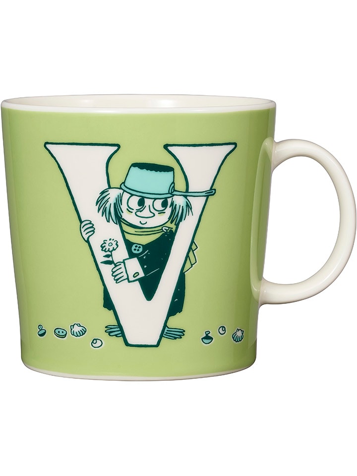 Moomin Kubek "V" w kolorze zielonym - 400 ml rozmiar: onesize