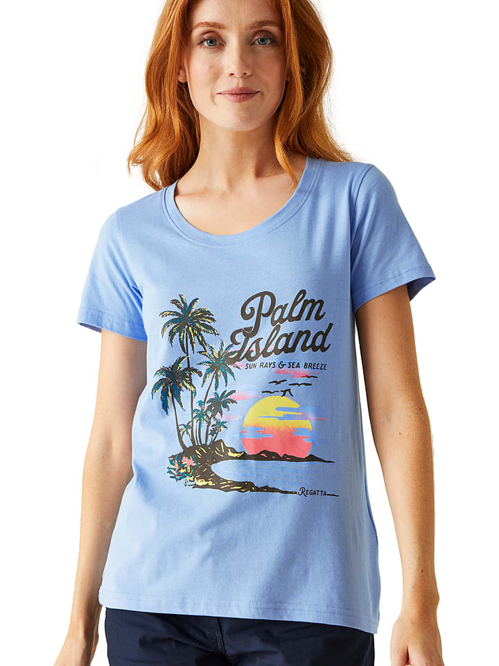 Regatta Koszulka "Filandra VIII" w kolorze niebieskim rozmiar: 50