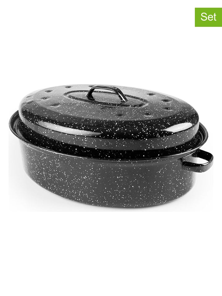 Ibili 2-częściowy zestaw w kolorze czarnym - 38 x 15 cm rozmiar: onesize