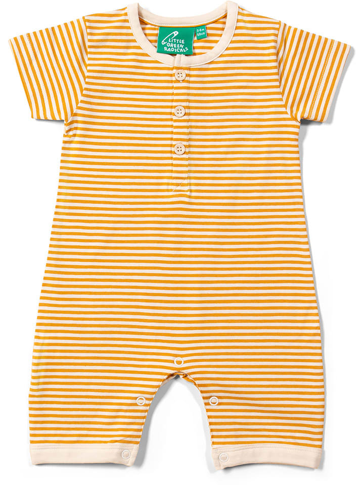 Little Green Radicals Rampers w kolorze pomarańczowym rozmiar: 86