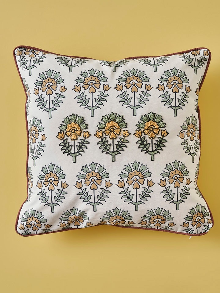 BELLA MAISON Poszewka "Indian Lotus" ze wzorem na poduszkę - 43 x 43 cm rozmiar: onesize