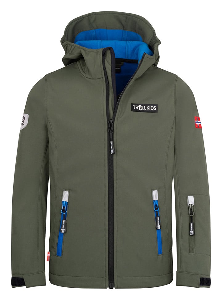 Trollkids Kurtka softshellowa "Oslofjord" w kolorze khaki rozmiar: 116