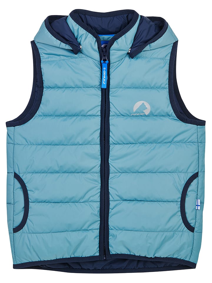 finkid Kamizelka pikowana "Vanuli" w kolorze błękitnym rozmiar: 90/100