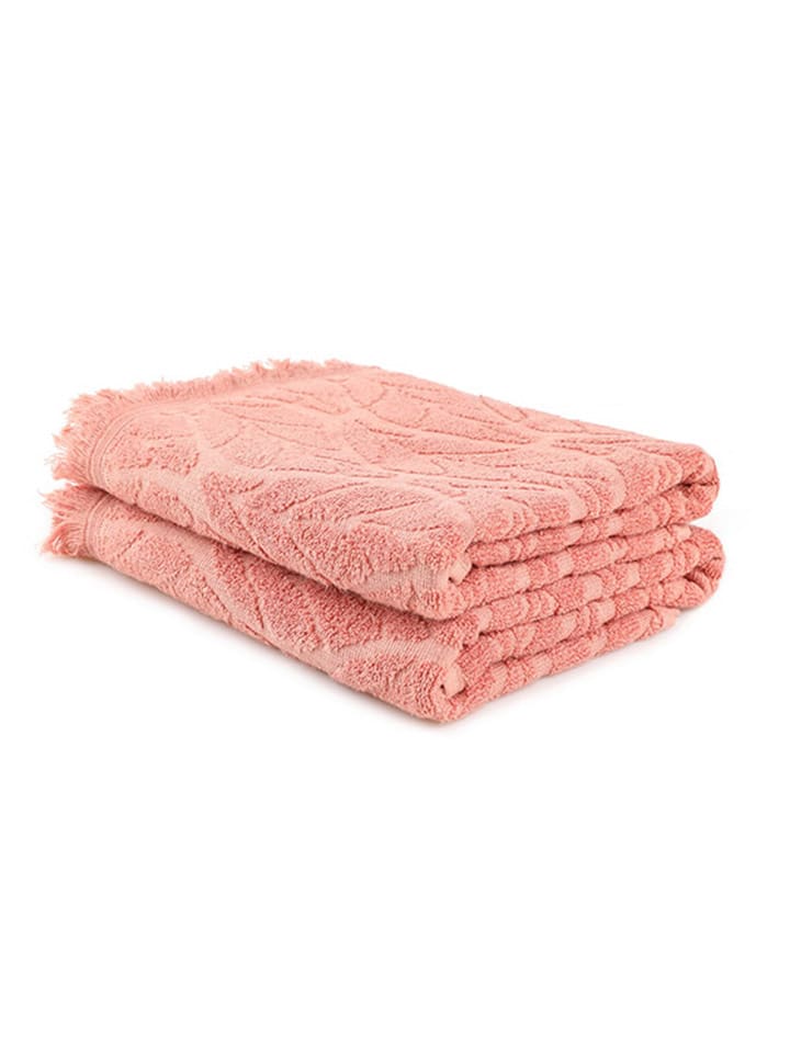 Elizabed Ręczniki prysznicowe (2 szt.) w kolorze jasnoróżowym rozmiar: 75x150 cm