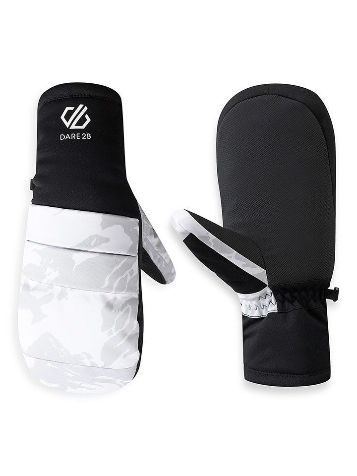Dare 2b Rękawiczki funkcyjne "Freeride" w kolorze biało-czarnym rozmiar: L