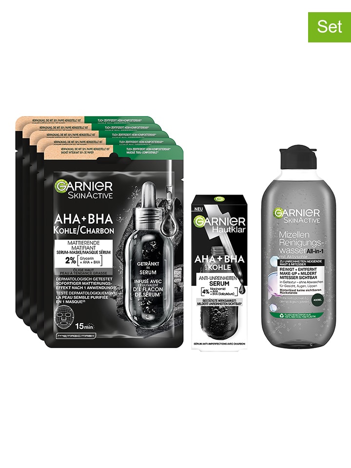 Garnier Zestaw pielęgnacyjny do twarzy "SkinActive Black Skin Routine" rozmiar: onesize