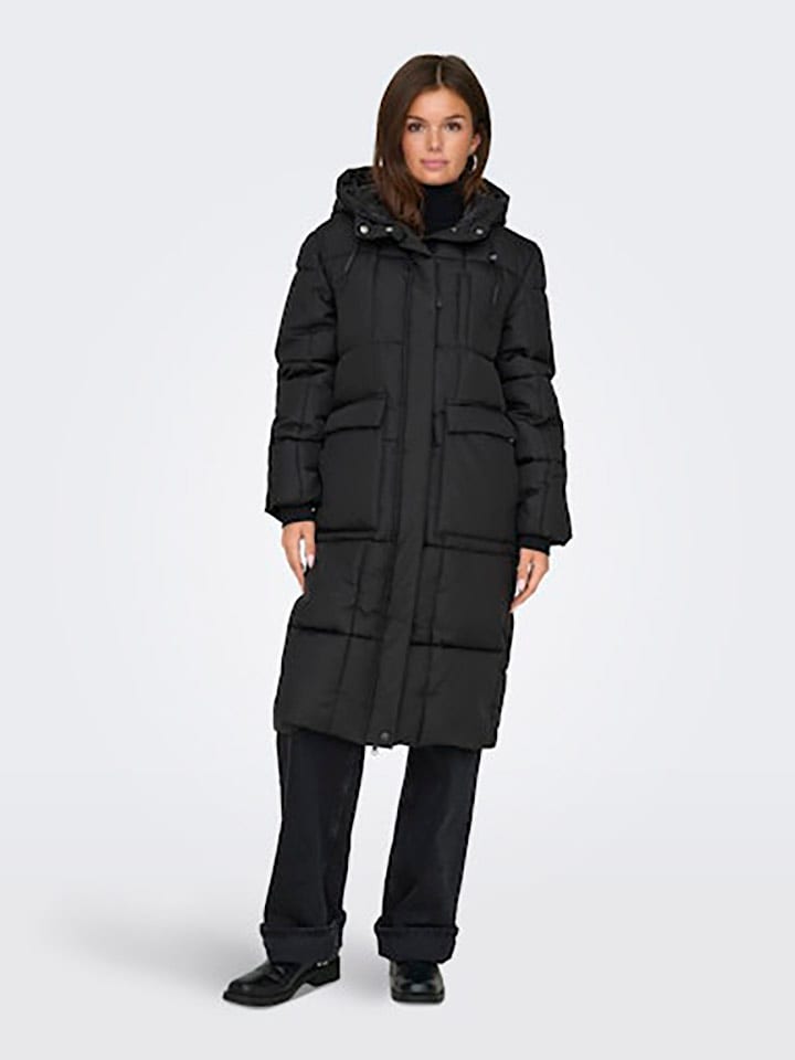 JDY Płaszcz pikowany w kolorze czarnym rozmiar: L