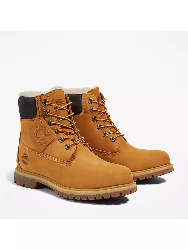 Timberland Skórzane botki "Premium 6" w kolorze jasnobrązowym rozmiar: 38