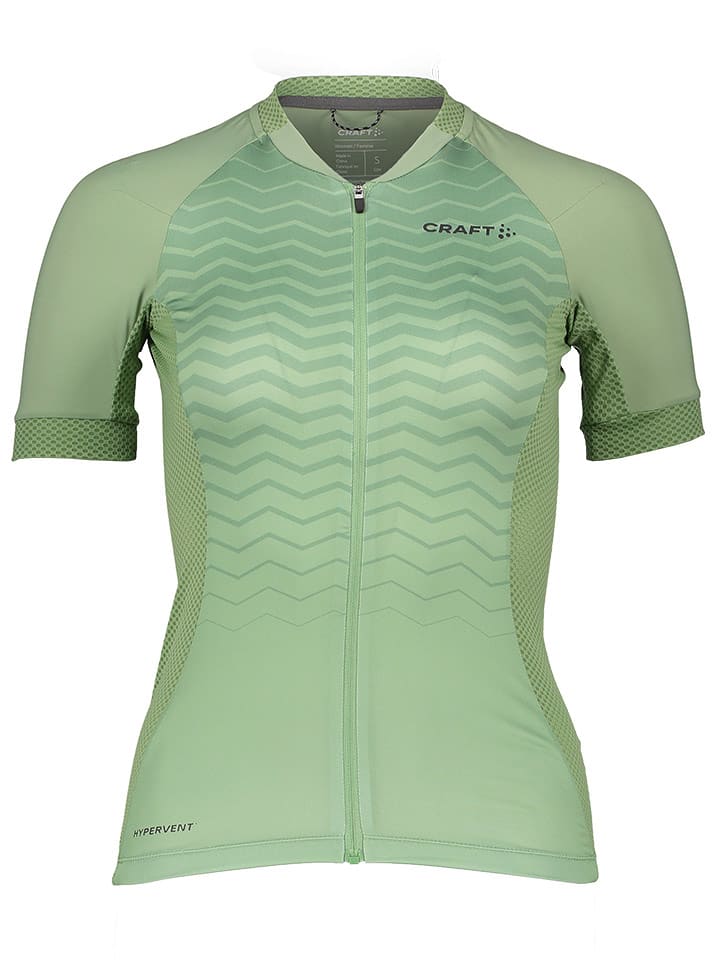 Craft Koszulka kolarska "ADV Endur" w kolorze zielonym rozmiar: M